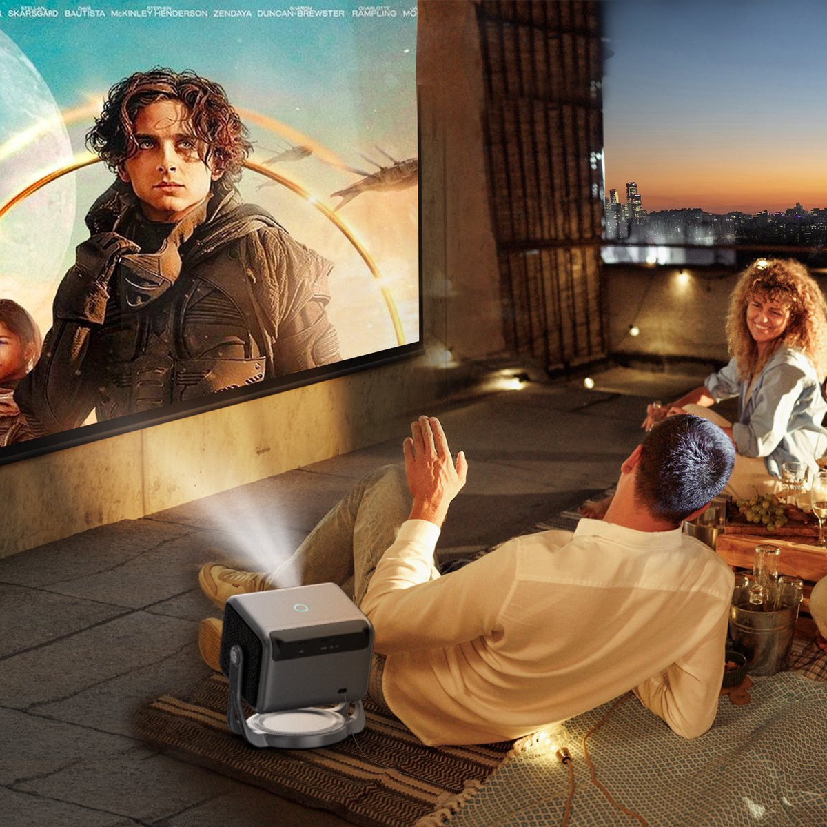 ULTIMEA mart Android TV 11.0 Beamer Zwart