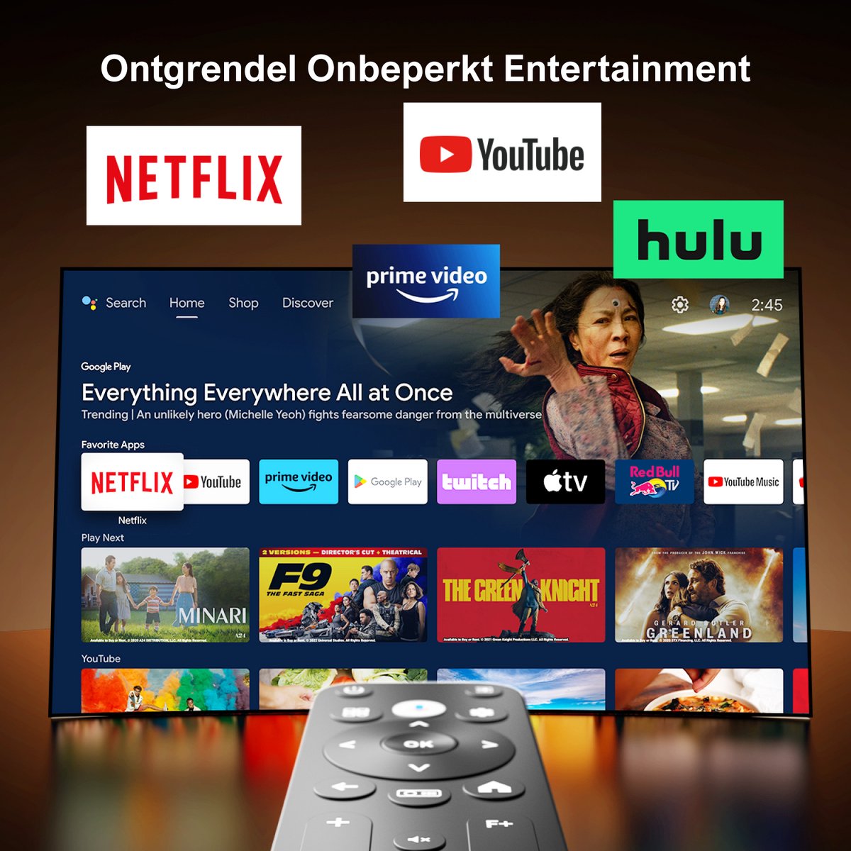 ULTIMEA mart Android TV 11.0 Beamer Zwart