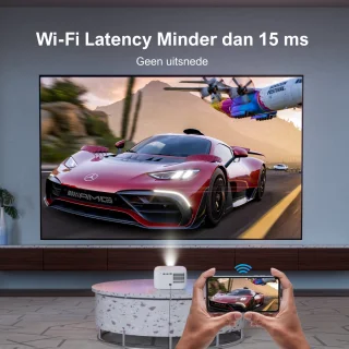 ULTIMEA Mini Beamer Full HD 1080P Draagbare Projector Wit
