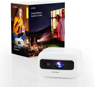 ULTIMEA Mini Beamer Full HD 1080P Draagbare Projector Wit