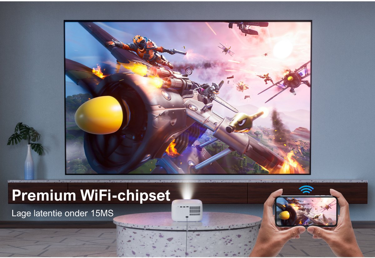 ULTIMEA Mini Beamer Full HD 1080P Wit
