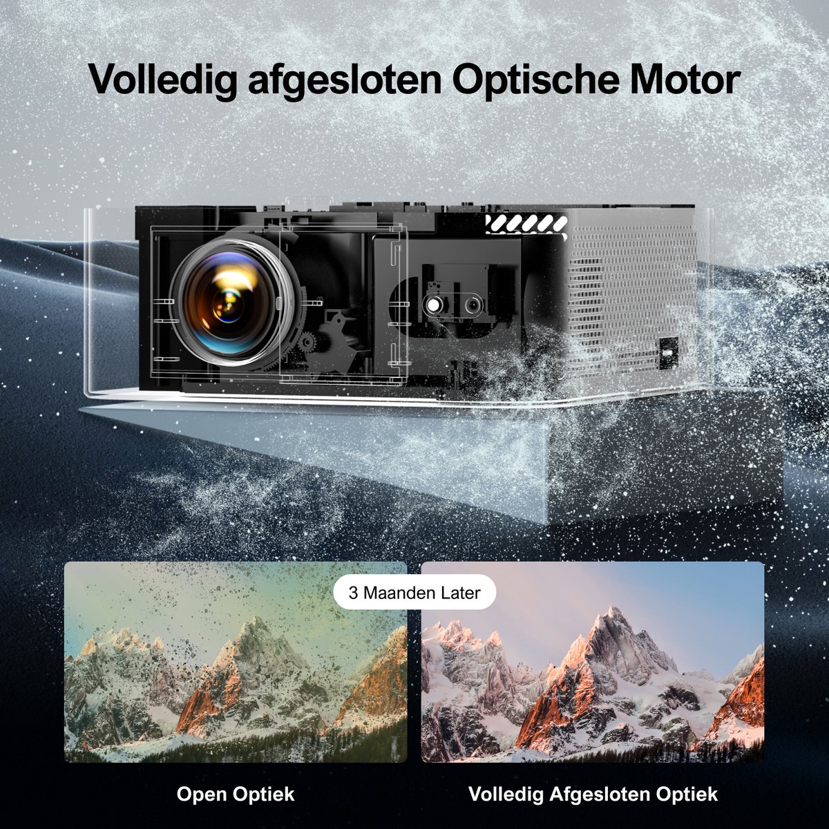 ULTIMEA Native 1080P Beamer Zwart