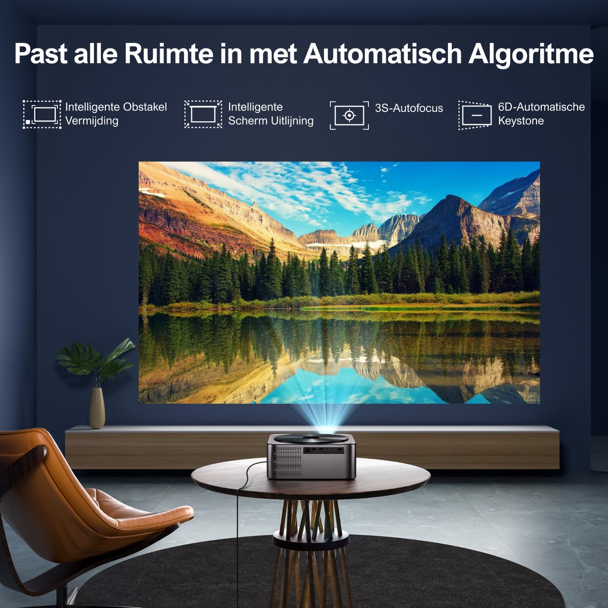ULTIMEA Native 1080P Beamer Zwart