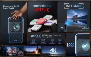 ULTIMEA Smart Beamer Android TV 11.0 Blauw