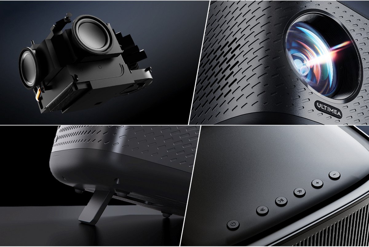 ULTIMEA Smart Beamer Full HD 1080P 4K Zwart
