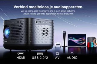 ULTIMEA Smart Beamer Full HD 1080P 4K Zwart