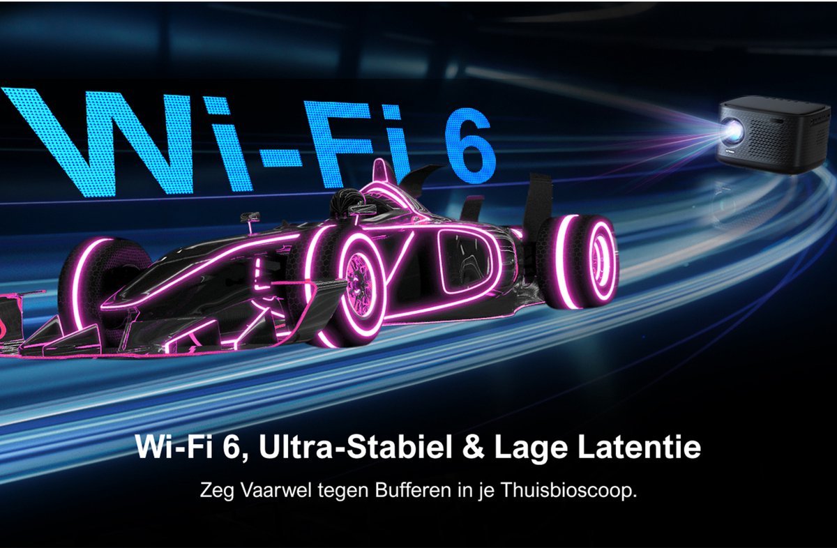ULTIMEA Smart Beamer Full HD 1080P 4K Zwart