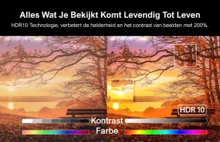 ULTIMEA Smart Beamer Full HD 1080P 4K Zwart