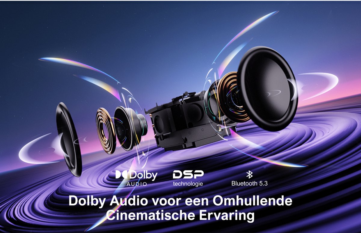 ULTIMEA Smart Beamer Full HD 1080P 4K Zwart