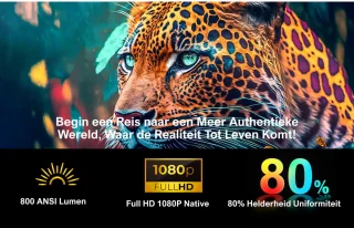 ULTIMEA Smart Beamer Full HD 1080P 4K Zwart