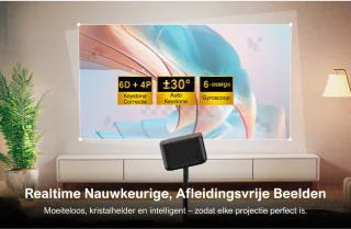 ULTIMEA Smart Beamer Full HD 1080P 4K Zwart