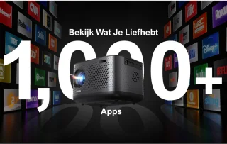 ULTIMEA Smart Beamer Full HD 1080P 4K Zwart