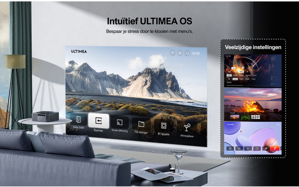 ULTIMEA Smart Beamer Full HD 1080P