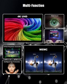 Ultra Short Throw 4K Laser Projector Dolby Audio Android TV