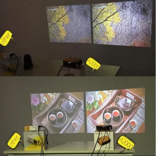 Upgrade Mini Beamer Oranje - Draagbare Pocket Projector