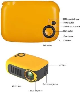 Upgrade Mini Beamer Oranje - Draagbare Pocket Projector