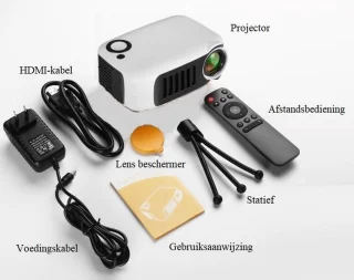 Upgrade Mini Beamer Projector A2000 Wit