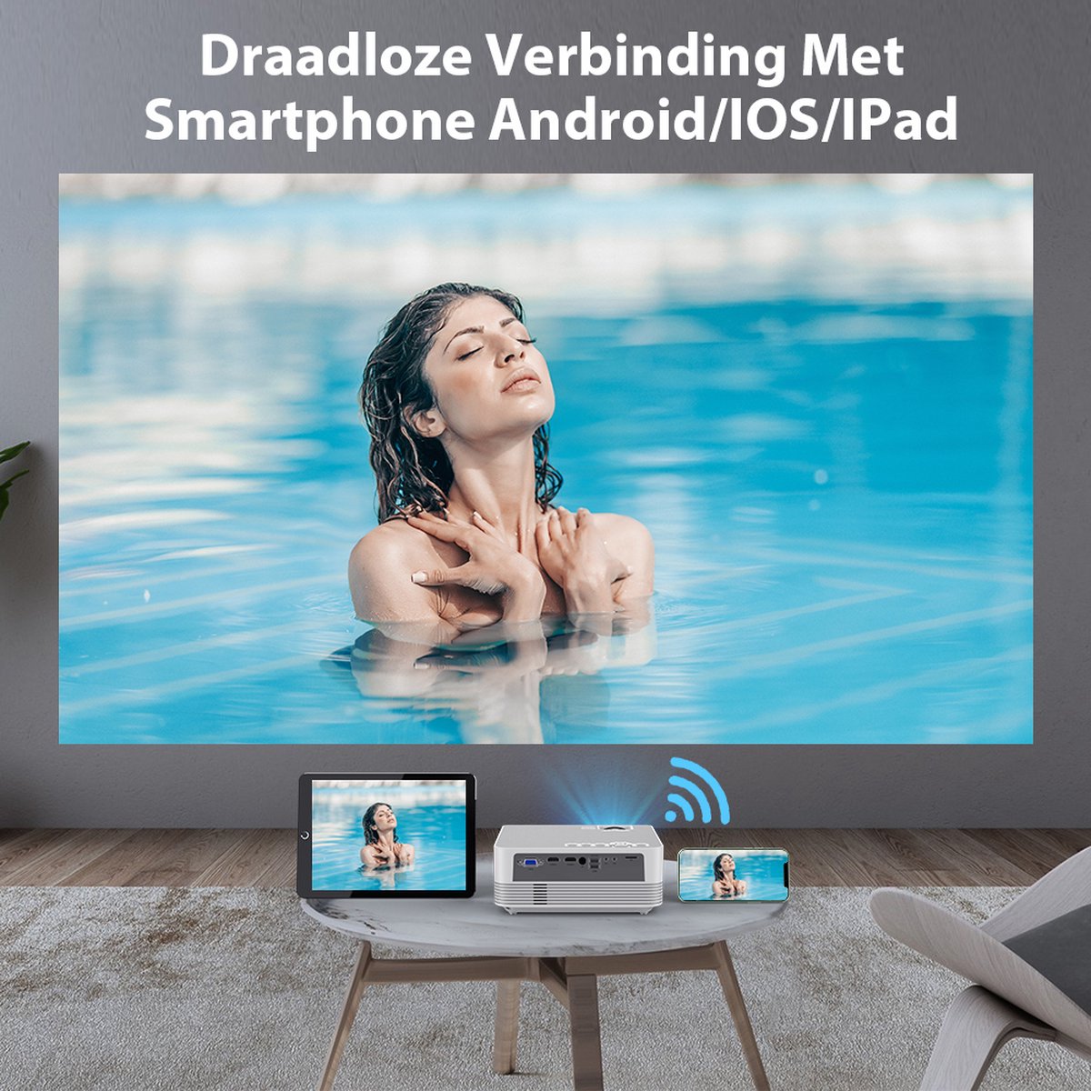 UpLiving LCD Mini Beamer Full HD Pocket Projector