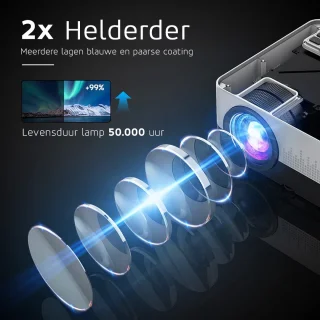 UpLiving Thuisbioscoop Set 171cm LCD Mini Beamer Home Cinema
