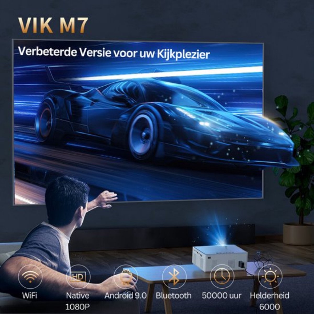 Vankyo Mini Beamer 4K Wifi Android Projector