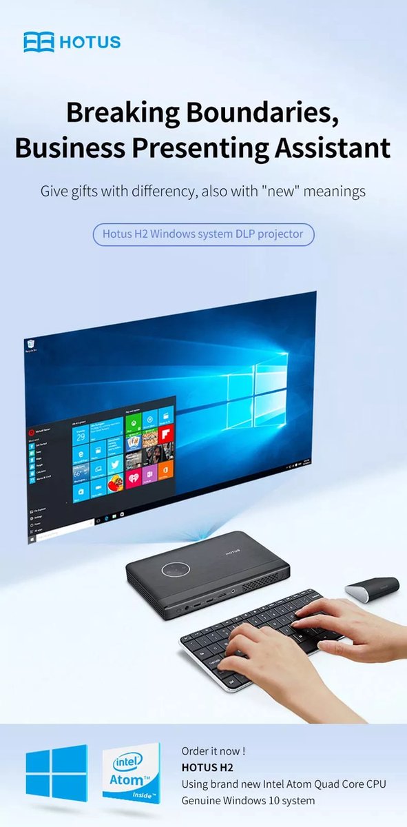 De Viatel Smart Portable Windows Draadloze Projector in één oogopslag
