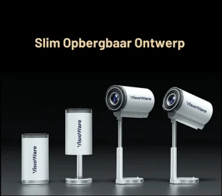 Visioware Mini Beamer 720p HD Projector WiFi 6 Bluetooth 5.0