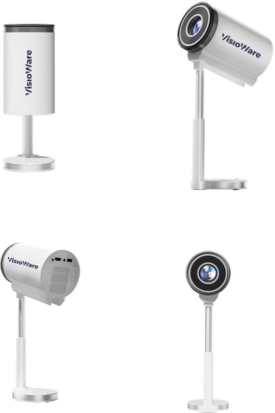 Visioware Mini Beamer 720p HD Projector WiFi 6 Bluetooth 5.0
