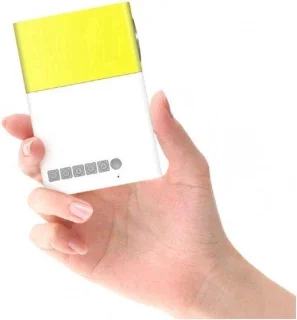 Vitafa Mini Beamer Pocket Projector Blauw met Tas