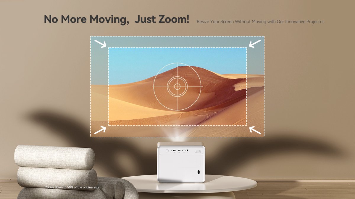 WANBO DaVinci 1 Pro 4K LCD Projector Zilver