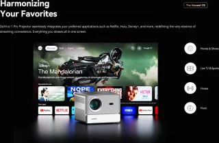 WANBO DaVinci 1 Pro 4K LCD Projector Zilver