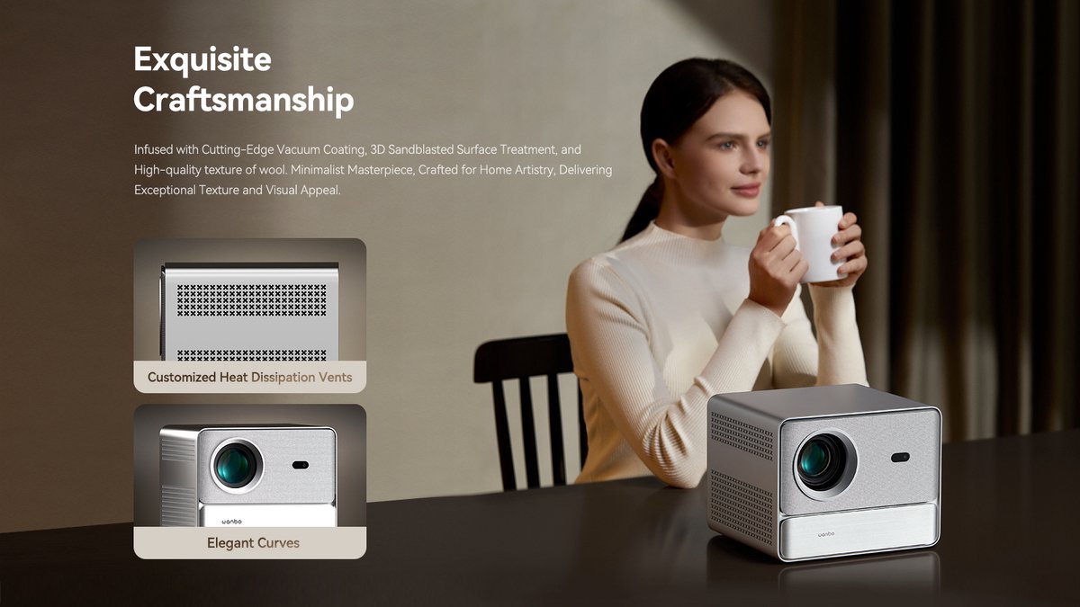 WANBO DaVinci 1 Pro 4K LCD Projector Zilver