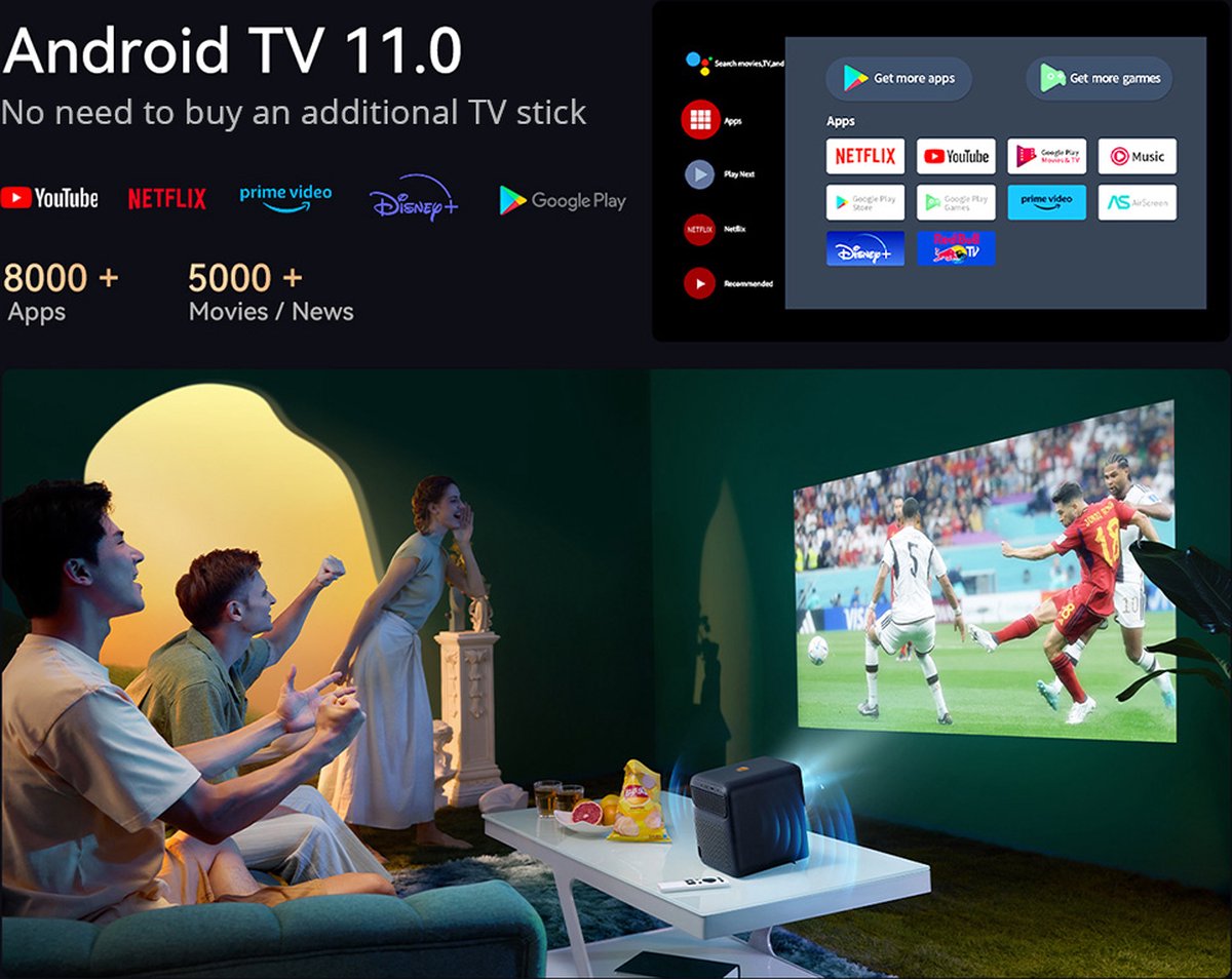 Wanbo Mozart 1 Pro Android TV Projector