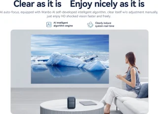Wanbo T2 Max LCD-projector Blauw