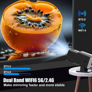 WiFi 6 Mini Beamer 2024 - 4K Projector - Android & Apple