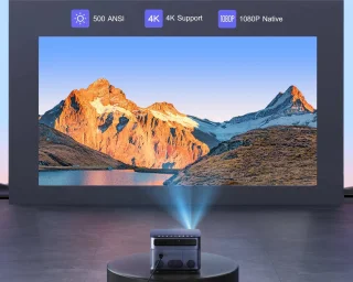 Wimius Mini Full HD 1080P Beamer met WiFi