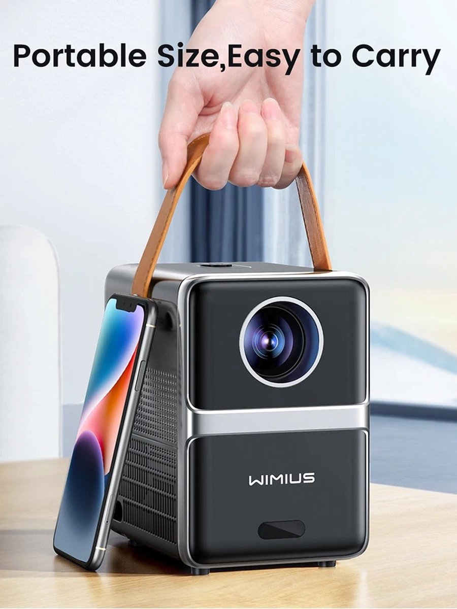 Wimius P61 Draagbare Full HD Theaterprojector 8000 Lumen