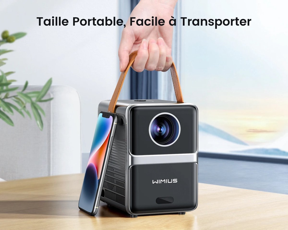Wimius P61 Draagbare Full HD Theaterprojector 8000 Lumen