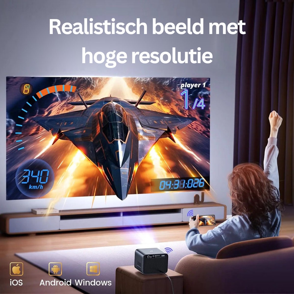 Wimius Premium Mini 4K Beamer 2024