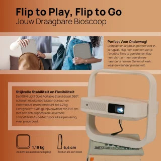 XGIMI Elfin Flip Smart-projector 1080P FHD
