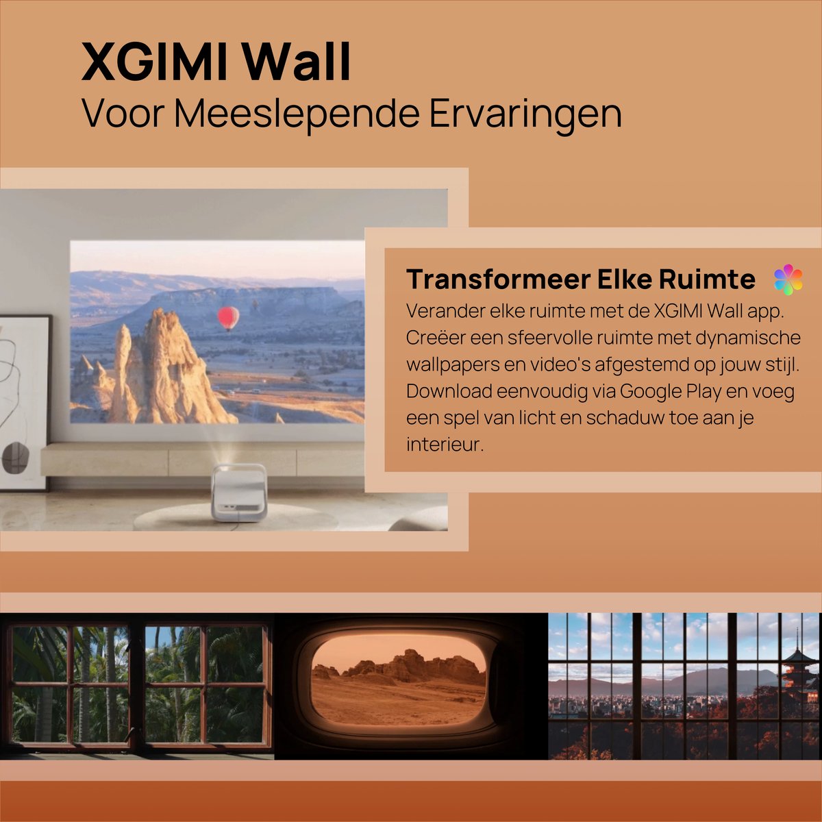 XGIMI Elfin Flip Smart-projector 1080P FHD