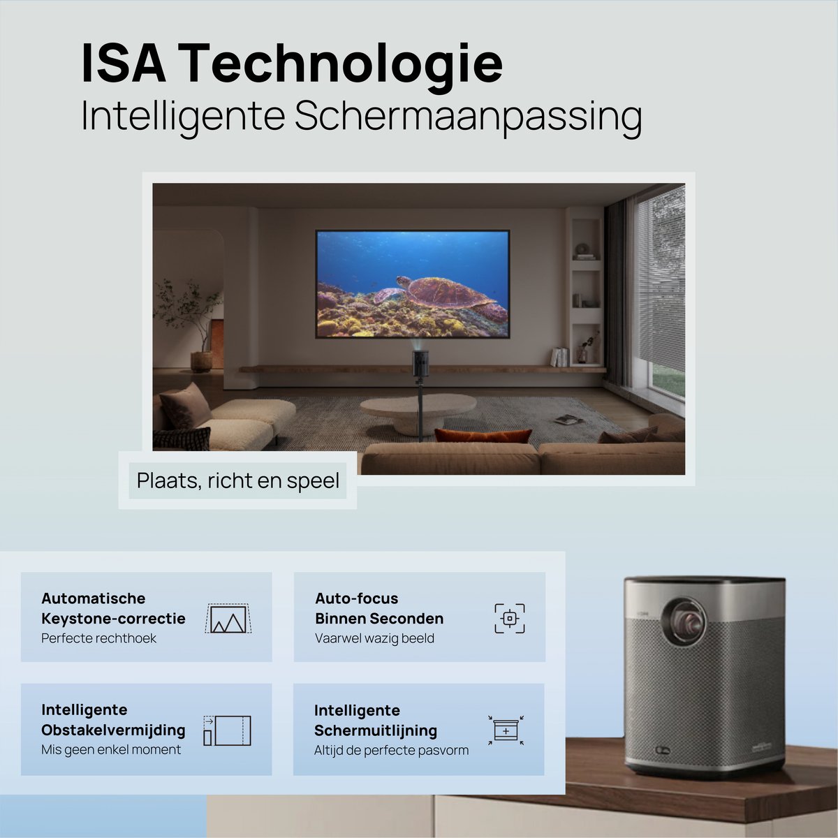 Wat vinden we goed aan de XGIMI Halo+ GTV Draagbare Smart-projector
