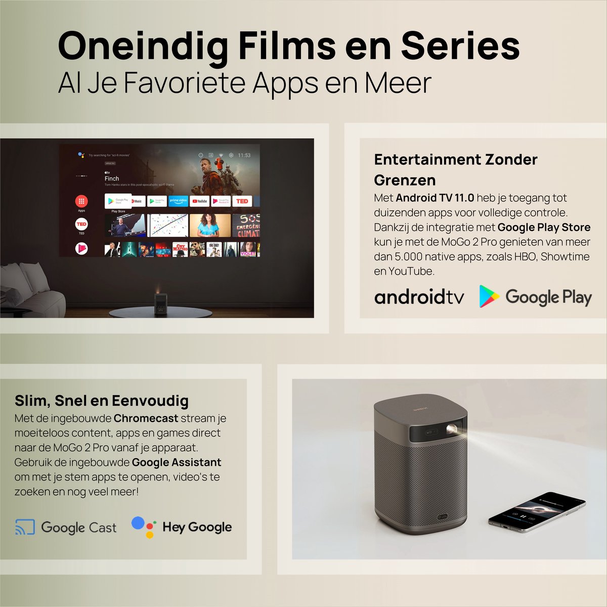 XGIMI MoGo 2 Pro Draagbare Smart-projector