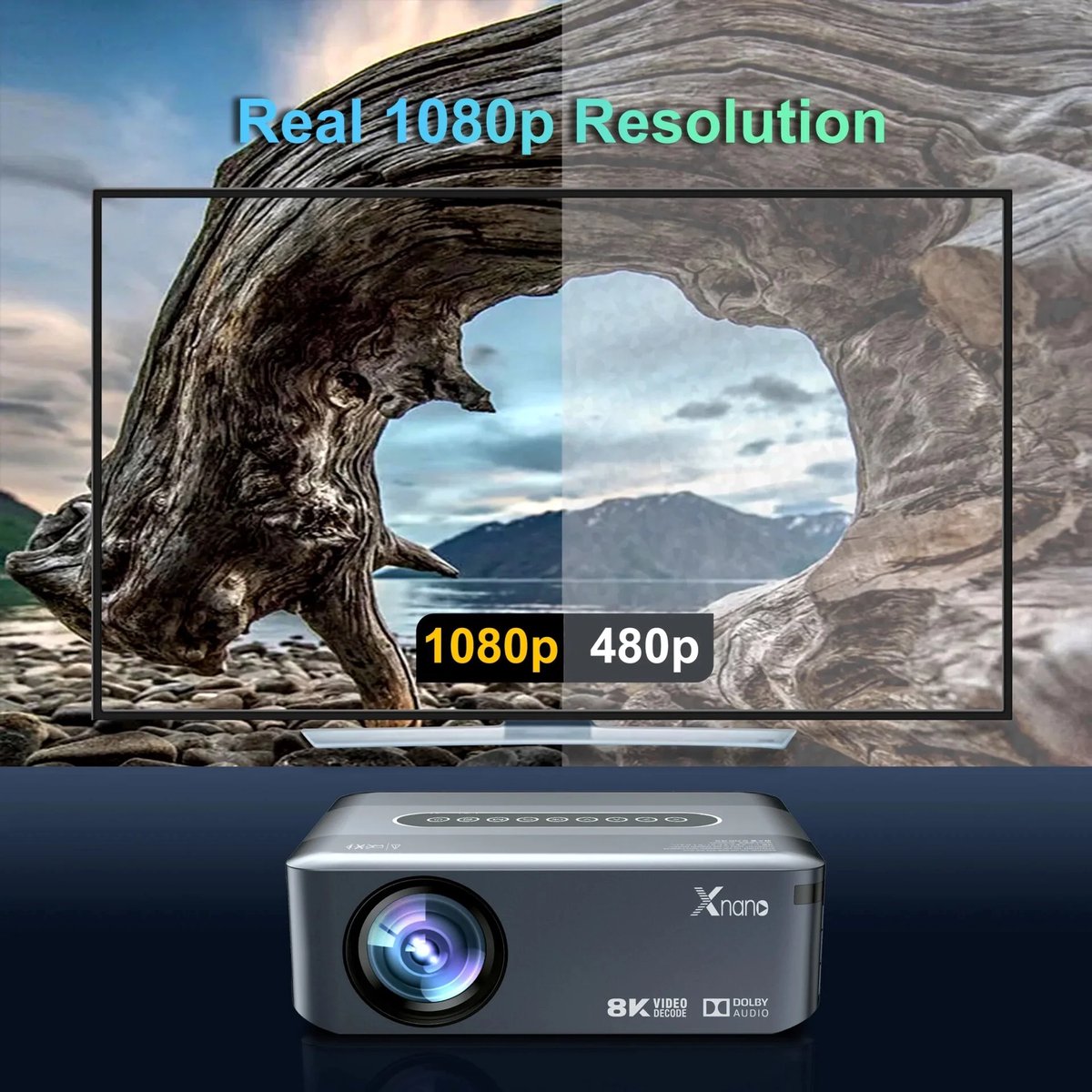 Xnano X1 UHD LED Projector Full HD 1920x1080P