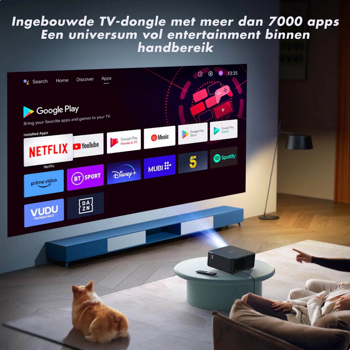 Yaber K2S 1080P FHD Beamer Zwart