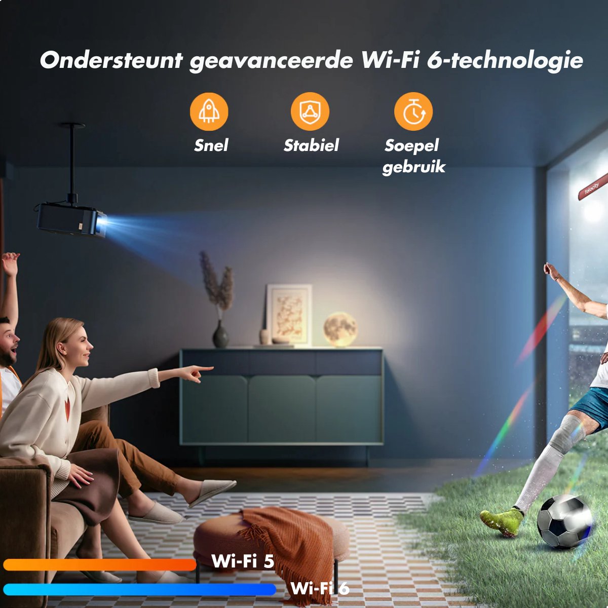 Yaber K2S 1080P FHD Beamer Zwart