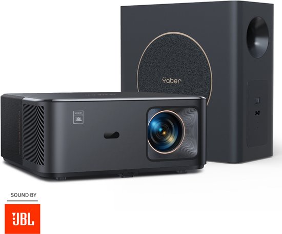 Yaber K2S PRO Beamer Zwart 1080P FHD 1000 ANSI Lumens