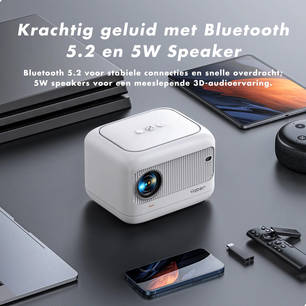 YABER L1 Ultra Mini LED Beamer Projector 1080P