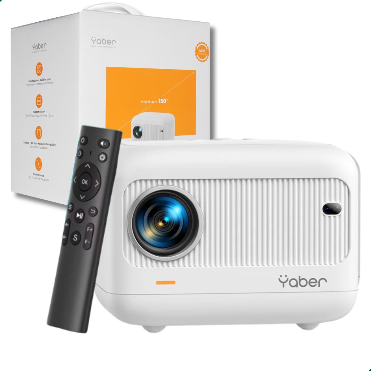 YABER L1 Ultra Mini LED Beamer Projector 1080P