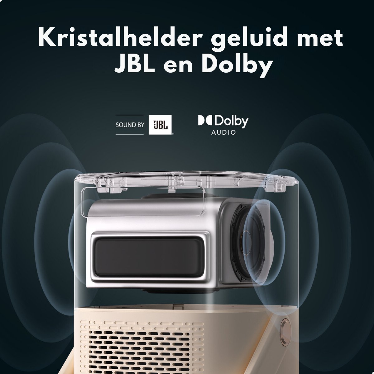 Yaber T2 Plus 1080P FHD Mini Beamer met JBL Audio