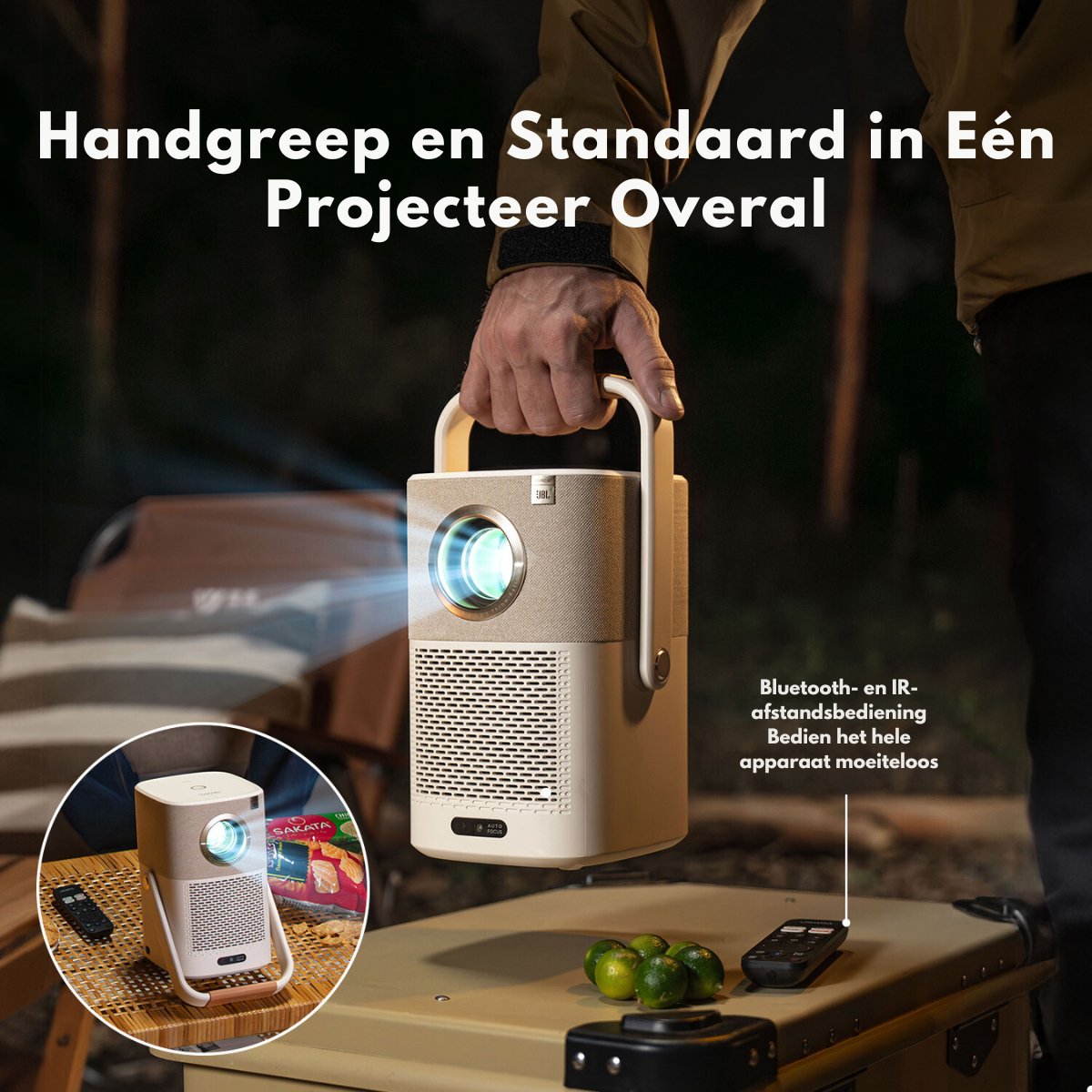 Yaber T2 Plus 1080P FHD Mini Beamer met JBL Audio